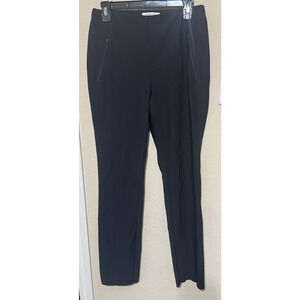 Banana Republic BR Standard Trousers Career Pants black slit high rise sz 8